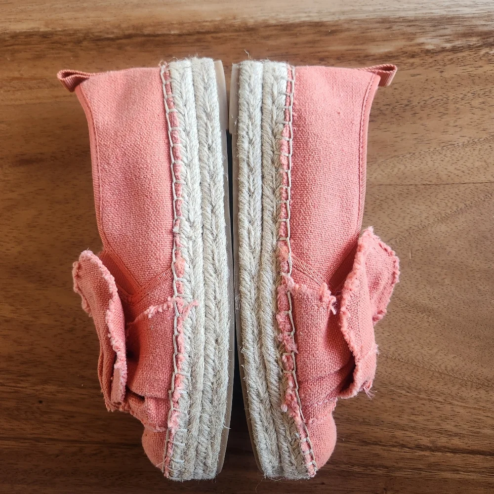 Sam Edelman Pink Canvas Espadrille Slip-Ons